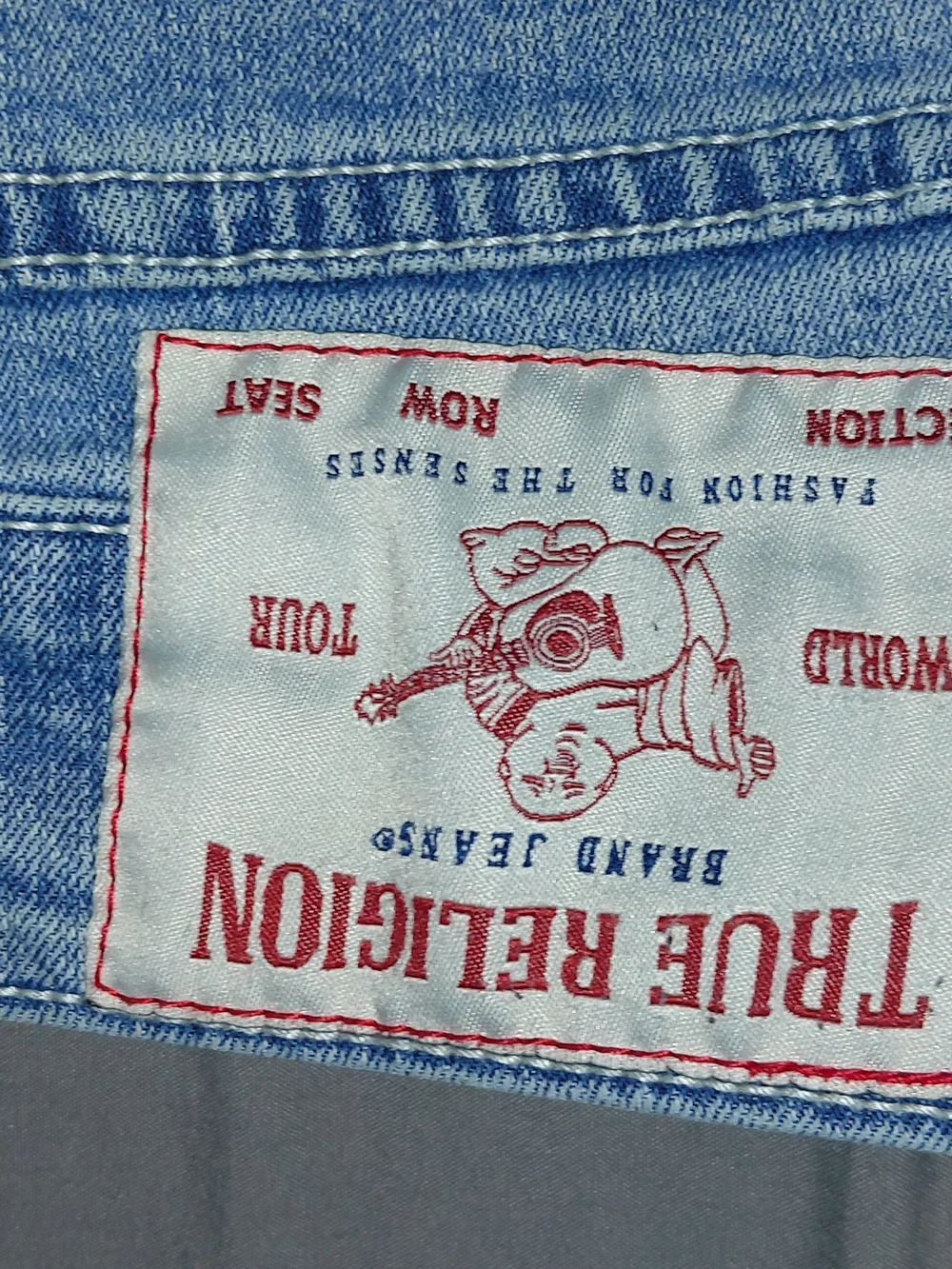 True Religion Light Blue High-Rise Straight Jeans